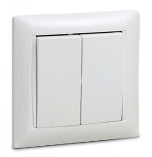  Выключатель 2-кл. СП Valenzo 10А IP20 6023 бел. ASD / IN HOME 4690612006314 