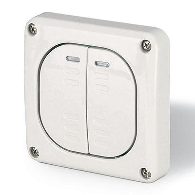  Переключатель 2-кл. 1п 20А IP66 бел. DKC DIS1373222 