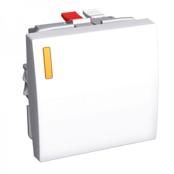  Переключатель 1-кл. СП Altira 16А IP21 с индикацией бел. R9003 SchE ALB44077 