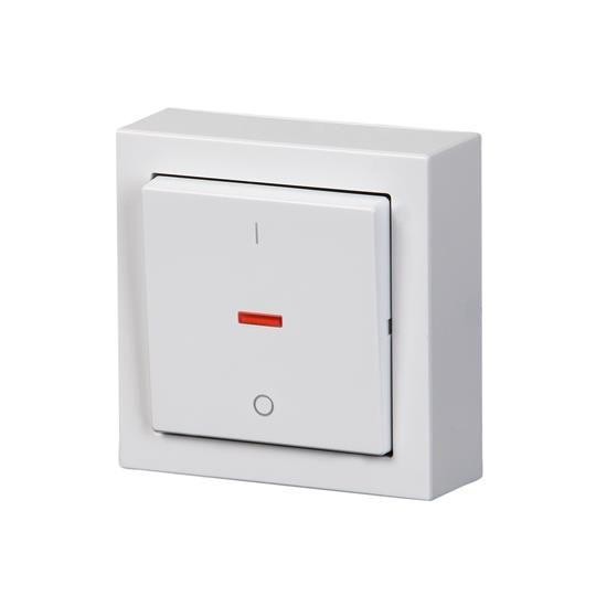  Выключатель 1-кл. 2п ОП Impressivo 16А IP20 бел. ABB 2TKA00001840 