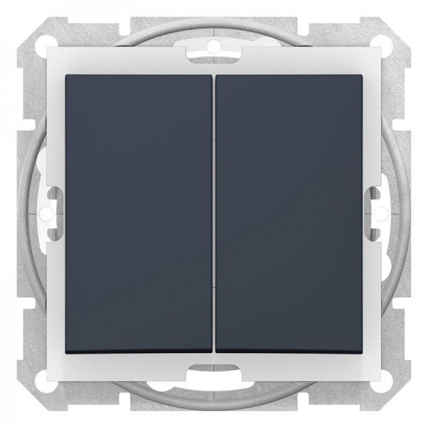  Выключатель 2-кл. СП Sedna 10А IP44 (сх. 5) 250В графит SchE SDN0300470 