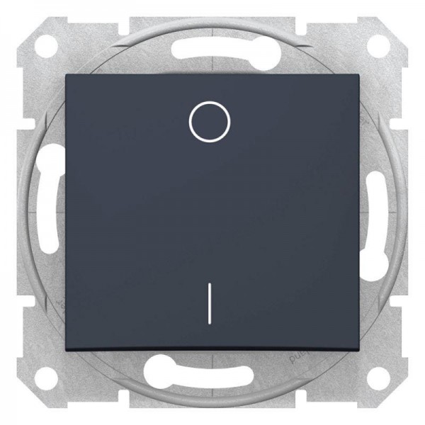  Выключатель 1-кл. 2п СП Sedna 16А IP20 (сх. 2) 250В графит SchE SDN0200270 