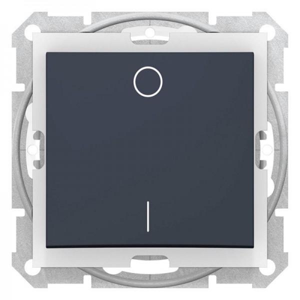  Выключатель 1-кл. 2п СП Sedna 10А IP44 (сх. 2) 250В графит SchE SDN0200370 
