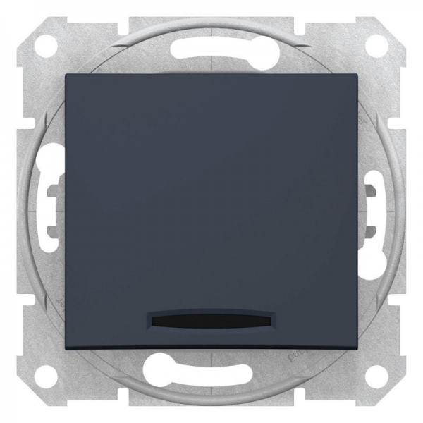  Выключатель 1-кл. СП Sedna 10А IP20 (сх. 1а) 250В с подсветкой графит SchE SDN1400170 