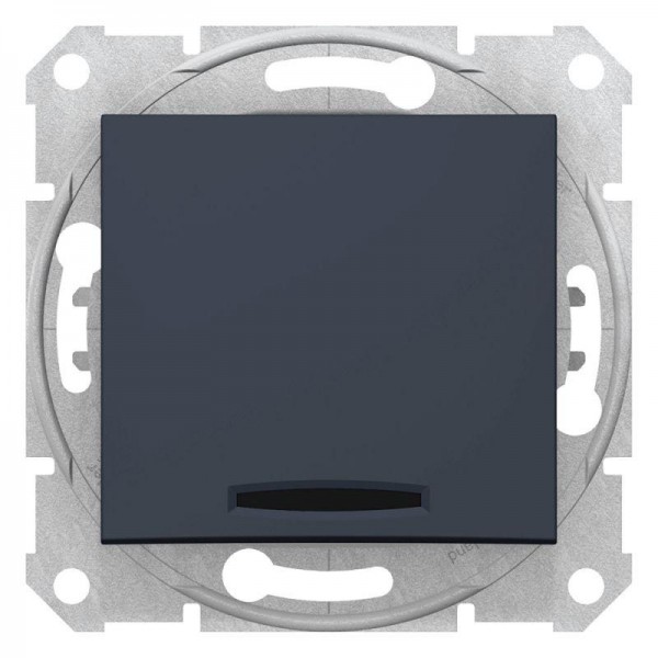  Переключатель на 2 направления 1-кл. СП Sedna 10А IP20 (сх. 6а) 250В с подсветкой графит SchE SDN1500170 