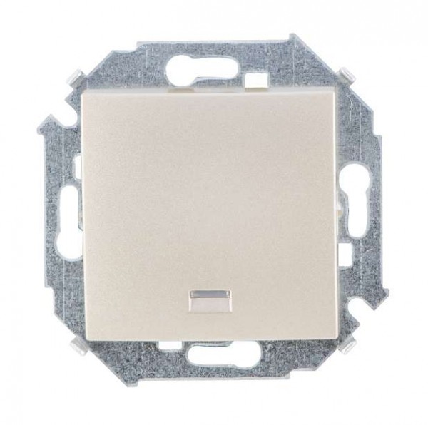  Механизм выключателя 1-кл. СП Simon 15 10А IP20 с подсветкой винт. зажим шампань Simon 1591104-034 