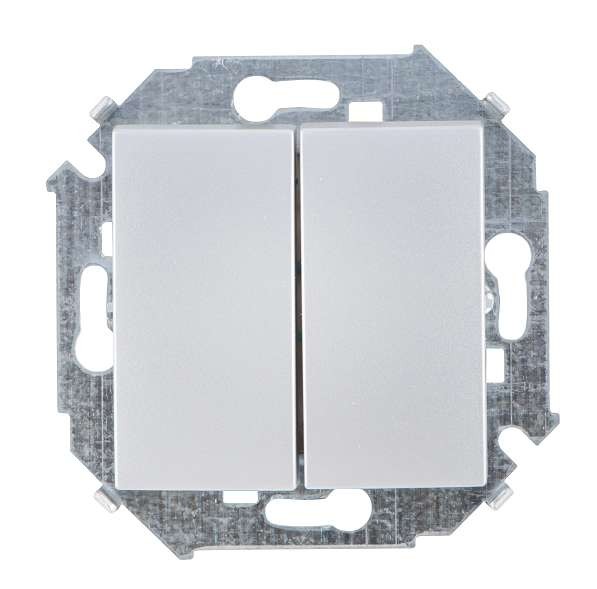  Механизм выключателя 2-кл. СП Simon 15 10А IP20 винт. зажим алюм. Simon 1591398-033 