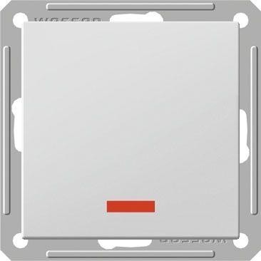  Механизм переключателя перекрестного 1-кл. СП W59 16А IP20 250В 16AX с подсветкой мат. хром SchE VS616-157-5-86 