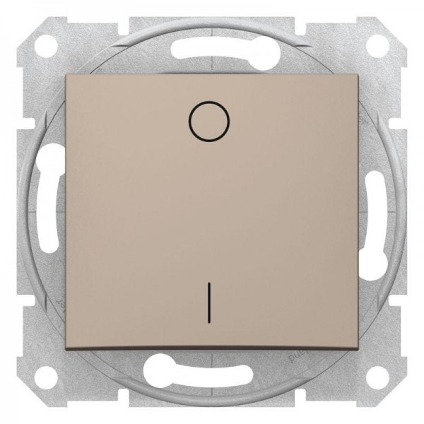  Механизм выключателя 1-кл. 2п СП Sedna 10А IP20 (сх. 2) 250В титан SchE SDN0200168 