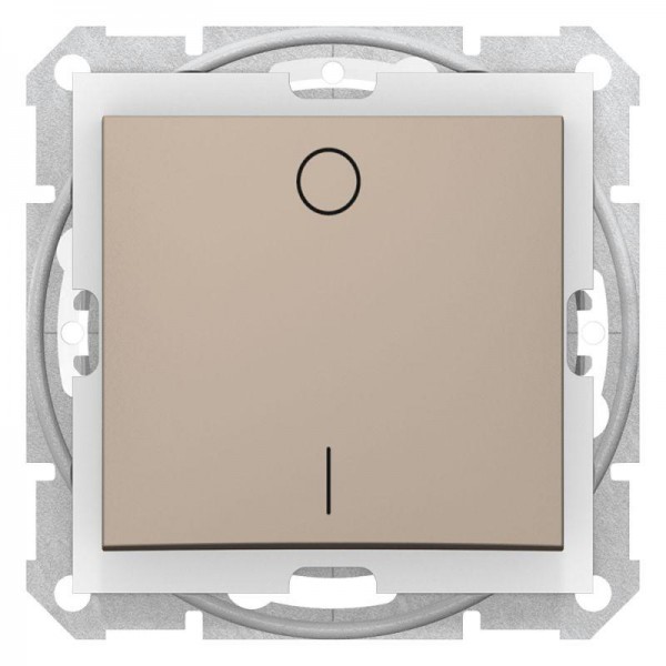  Механизм выключателя 1-кл. 2п СП Sedna 10А IP44 (сх. 2) 250В титан SchE SDN0200368 