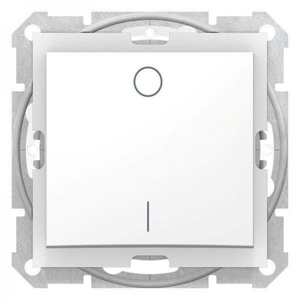  Механизм выключателя 1-кл. 2п СП Sedna 10А IP44 (сх. 2) 250В бел. SchE SDN0200321 