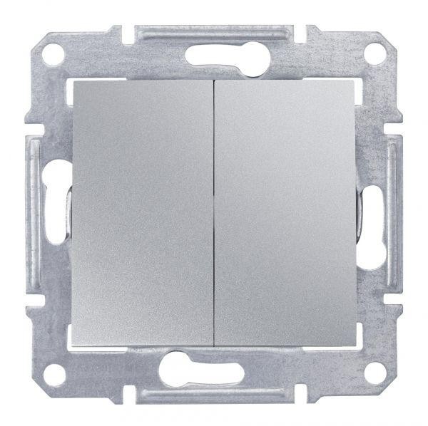  Выключатель 2-кл. СП Sedna 10А IP44 (сх. 5) 250В алюм. SchE SDN0300460 