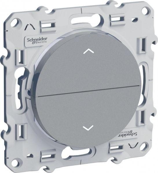  Механизм выключателя жалюзи 2-кл. СП Odace 6А IP21 (сх. 1а) 3 позиц. алюм. SchE S53R207 
