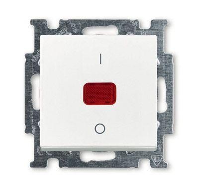 Выключатель 1-кл. 2п СП Basic 55 20А IP20 с клавишей альп. бел. ABB 2CKA001020A0089 