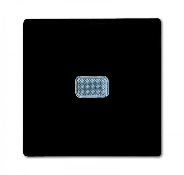  Механизм выключателя 1-кл. 1п СП Basic 55 10А IP20 с клавишей с линзой подсветки с неон. лампой chateau-black ABB 2CKA001012A2175 
