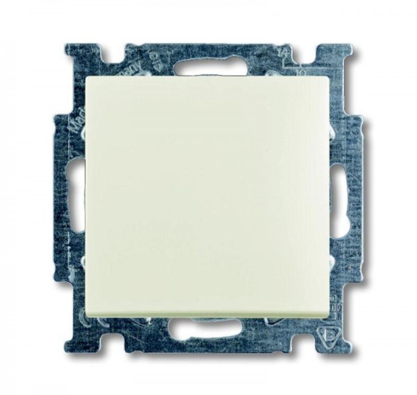 Механизм переключателя перекрестного 1-кл. 1п СП Basic 55 10А IP20 (сх. 7) с клавишей chalet-white ABB 2CKA001012A2192 