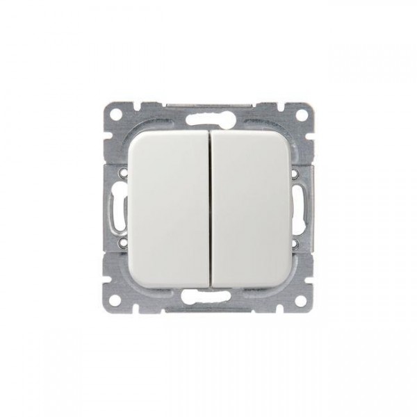  Кнопка 2-кл. СП Jussi 10А 250В НО контакт бел. ABB 2TKA000231G1 