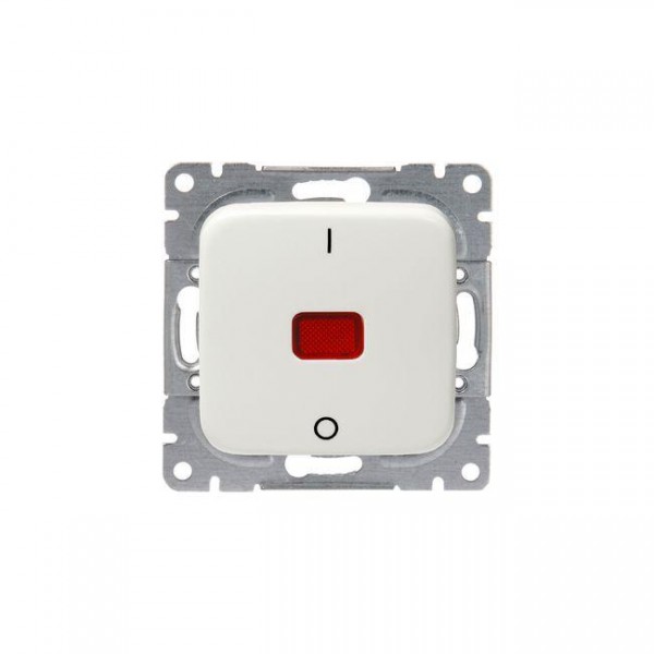  Выключатель 1-кл. 2п СП Jussi 10А IP20 250В с контрол. подсветкой бел. ABB 2TKA000143G1 