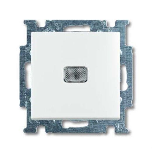  Выключатель 1-кл. 1п СП Basic 55 10А IP20 с клавишей с подсветкой альп. бел. ABB 2CKA001012A2153 