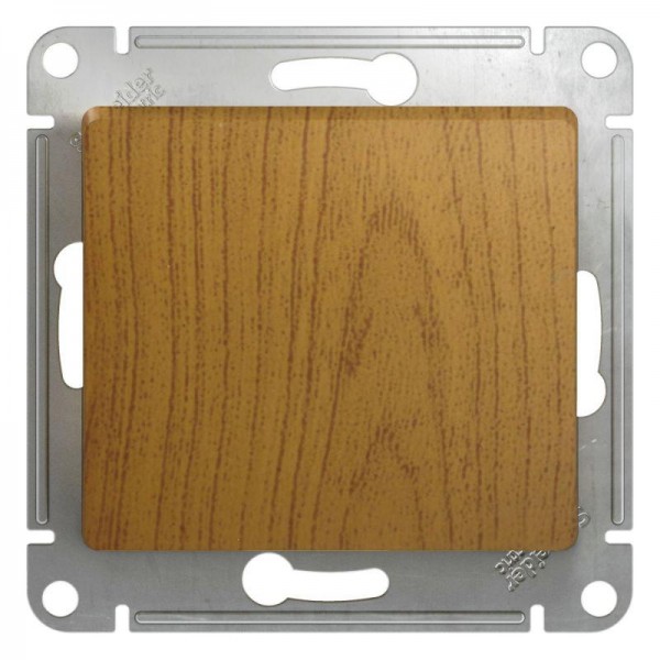  Механизм кнопки нажимного 1-кл. СП Glossa 10А IP20 (сх. 1) 10AX дуб SchE GSL000515 