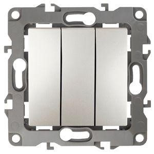  Механизм выключателя 3-кл. СП Эра12 10А IP20 12-1107-15 250В 10AX перламутр Эра Б0019302 