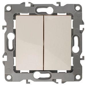  Механизм переключателя 2-кл. СП Эра12 10А IP20 12-1106-02 250В 10AX сл. кость Эра Б0014664 