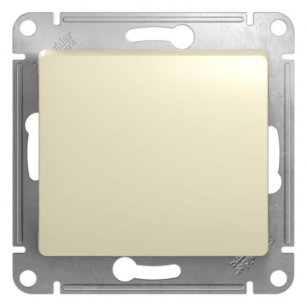  Механизм кнопки нажимного 1-кл. СП Glossa 10А IP20 (сх. 1) 10AX беж. SchE GSL000215 