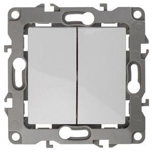  Механизм выключателя 2-кл. СП Эра12 10А IP20 12-1004-01 250В 10AX без м.лапок бел. Эра Б0014651 