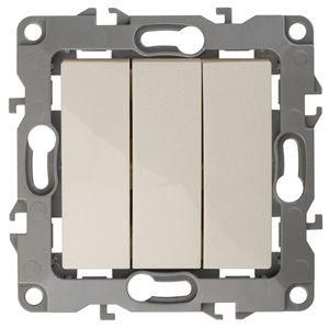  Механизм выключателя 3-кл. СП Эра12 10А IP20 12-1107-02 250В 10AX сл. кость Эра Б0014670 