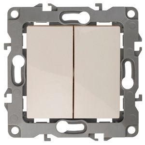  Механизм выключателя 2-кл. СП Эра12 10А IP20 12-1104-02 250В 10AX сл. кость Эра Б0014646 