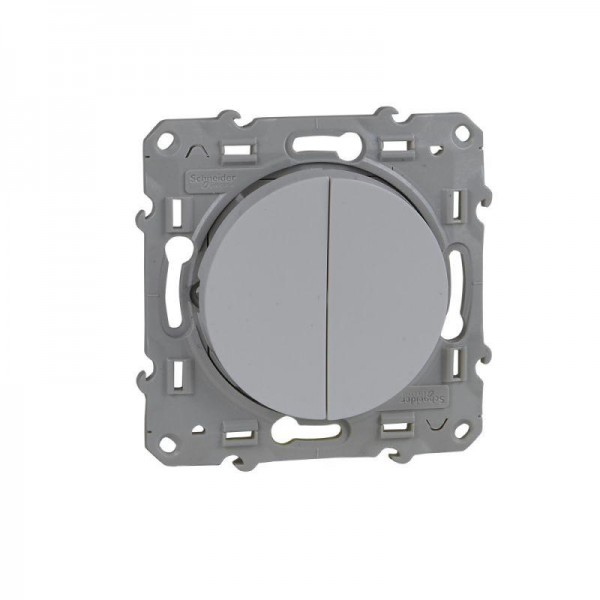  Механизм переключателя 2-кл. СП Odace 10А IP21 (сх. 6) бел. SchE S52R213 