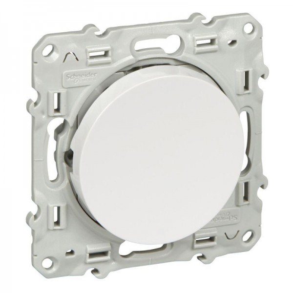  Выключатель 2-кл. СП Odace 10А IP21 (сх. 1) с LED-подсветкой бел. SchE S52R221 