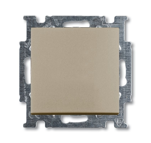  Механизм выключателя 1-кл. 1п СП Basic 55 10А IP20 с клавишей шампань ABB 2CKA001012A2169 