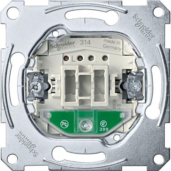  Механизм выключателя 1-кл. 1п СП Merten System M 10А IP20 с подсветкой SchE MTN3136-0000 