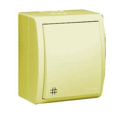  Выключатель проходной 1-кл. ОП Simon 15 10А IP54 с подсветкой винт. зажим сл. кость Simon 1594254-031 