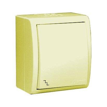  Выключатель проходной 1-кл. ОП Simon 15 Aqua 10А IP54 винт. зажим сл. кость Simon 1594201-031 