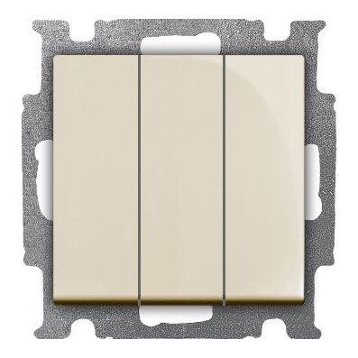 Механизм выключателя 3-кл. 1п СП Basic 55 16А IP20 с клавишей сл. кость ABB 2CKA001012A2158 