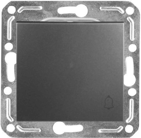  Механизм выключателя кнопочного 1-кл. СП 10А IP20 V01-14-Z11-М черн. Volsten 10008 