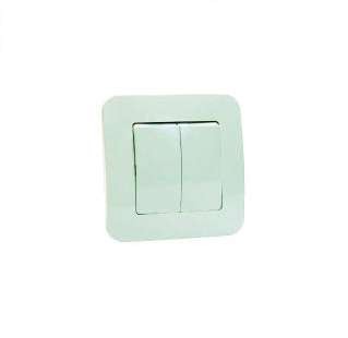  Выключатель 2-кл. СП Lillium N 10А IP20 крем. Makel 55203 