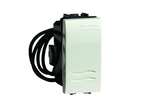 Переключатель 1-кл. 1мод. Brava 16А IP20 с подсветкой бел. DKC 76011BL 