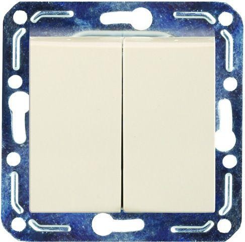  Механизм выключателя 2-кл. СП 10А IP20 V01-12-V21-М крем. Volsten 9027 