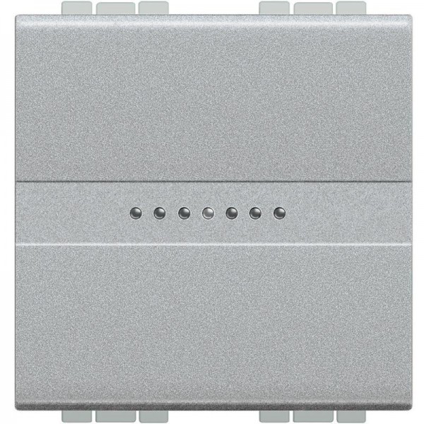  Выключатель аксиальный 1-кл. 2мод. СП LivingLight 10А IP20 250В авт. клеммы алюм. Leg BTC NT4051M2AN 