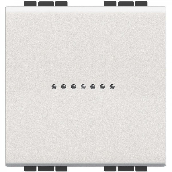  Выключатель аксиальный 1-кл. 2мод. СП LivingLight 10А IP20 250В авт. клеммы бел. Leg BTC N4051M2AN 