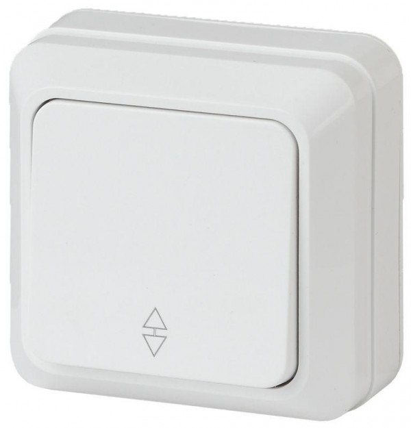  Переключатель 1-кл. ОП Quadro 10А IP20 2Э-103-01 250В бел. Intro Б0038838 