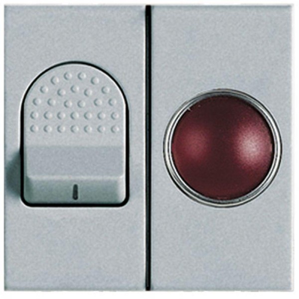  Выключатель 1-кл. СП LivingLight 32А IP20 с неоном алюм. Leg BTC NT4011S 
