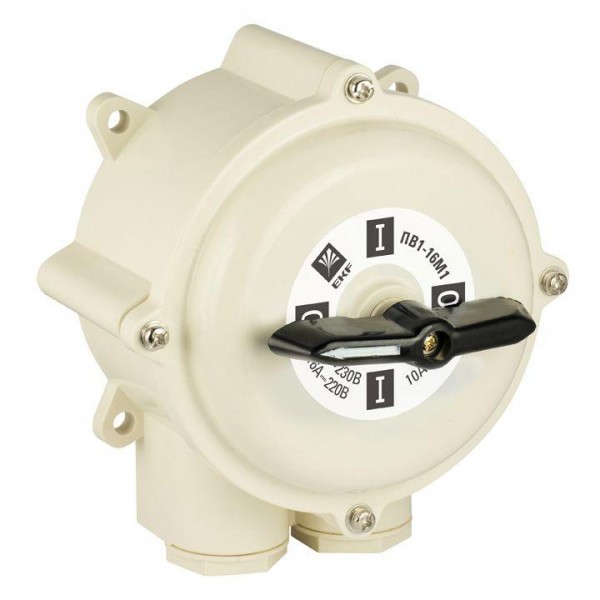  Переключатель пакетный 1-кл. 40А IP56 ПП 2-40/Н2 М2 пл. беж. EKF pp-2-40-4 