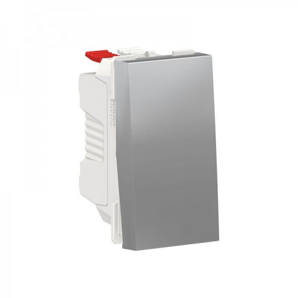  Выключатель 1-кл. 1мод. СП Unica Modular IP21 (сх. 1) 250В 10AX алюм. SchE NU310130 