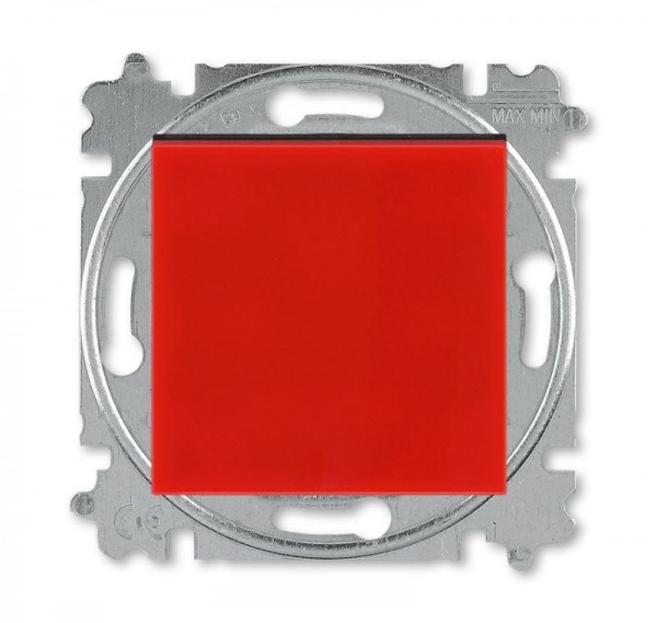  Выключатель 1-кл. 2п СП Levit IP20 красн./дым. черн. ABB 2CHH590245A6065 