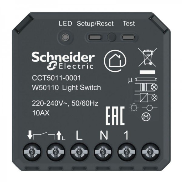 Микромодуль Wiser релейный выкл. 10А deep CE60 SchE CCT5011-0001 