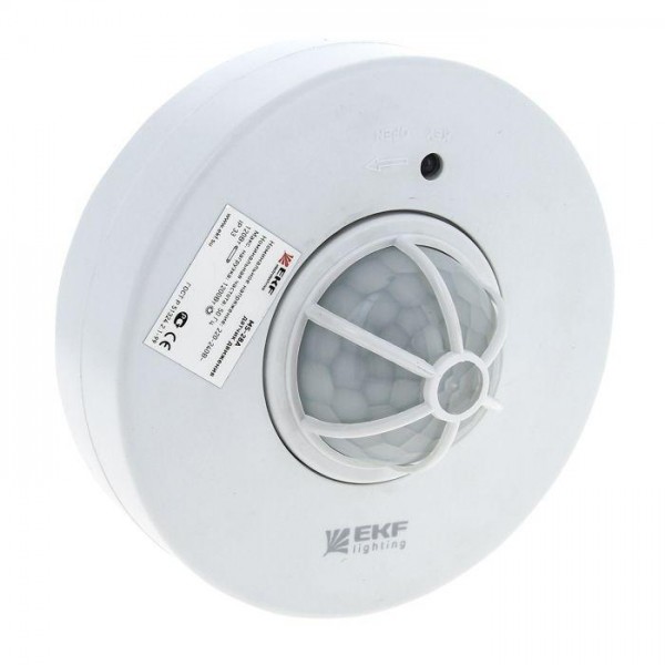  Датчик движения MS-28A (ДД) потолоч. 1200Вт 360град. до 8м IP33 EKF dd-ms-28A 